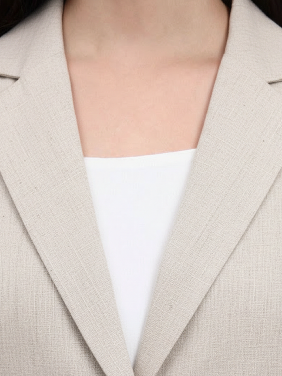 Light Beige Linen Blazer for Women | Breathable All-Occasion Tailoring
