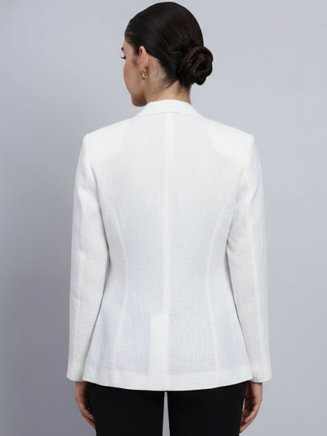 White Linen Blazer for Women | Breathable All-Occasion Tailoring