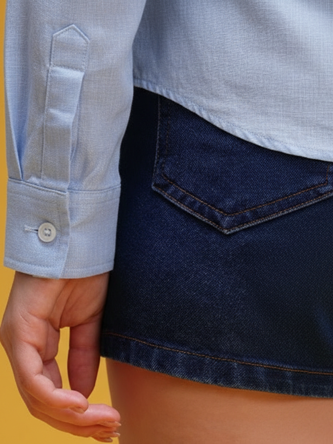 Light Blue Linen Shirt for Women | Breathable & Everyday Casual Wear