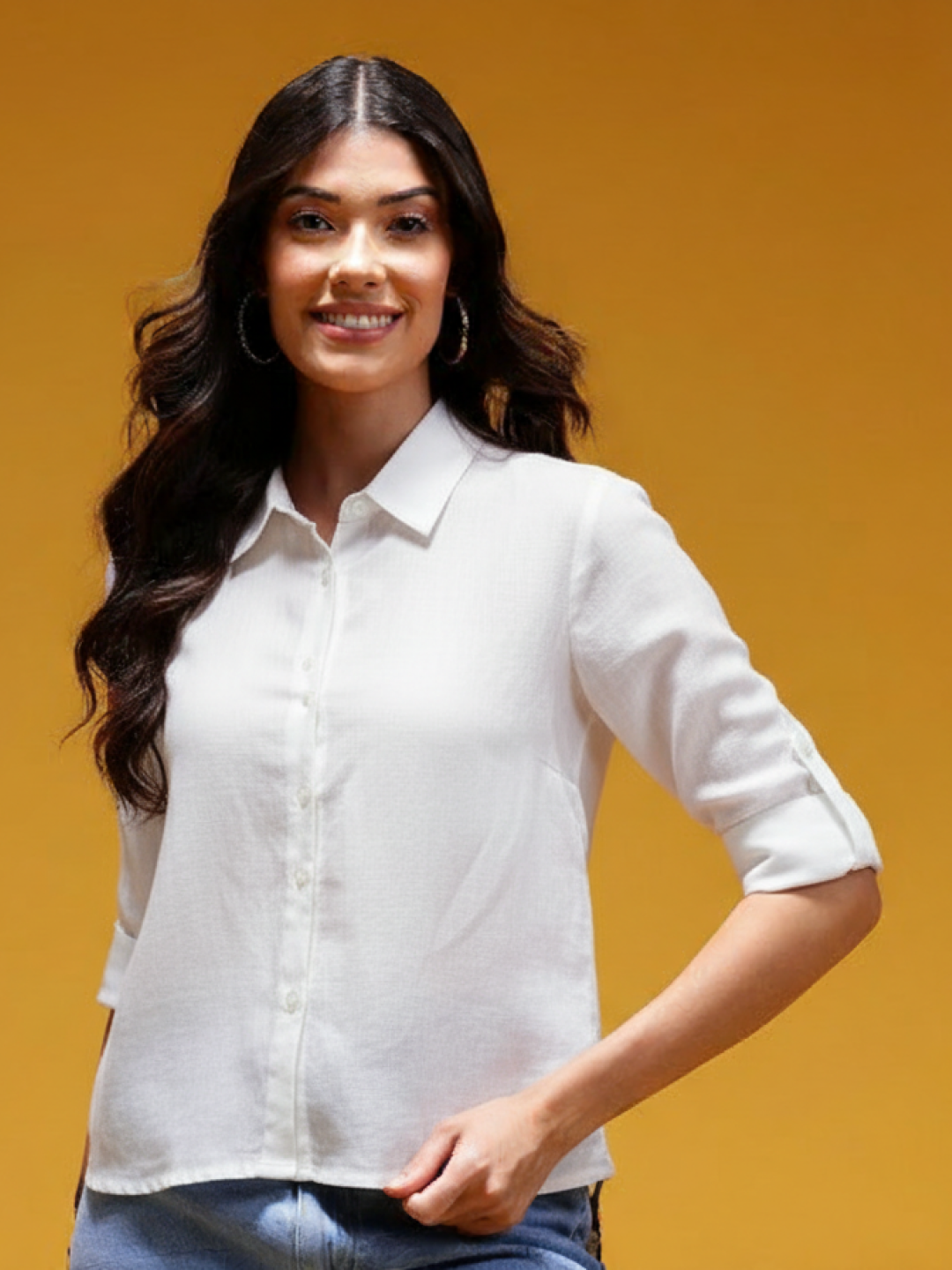Women’s White Linen Shirt | Breathable & Lightweight Everyday Essential