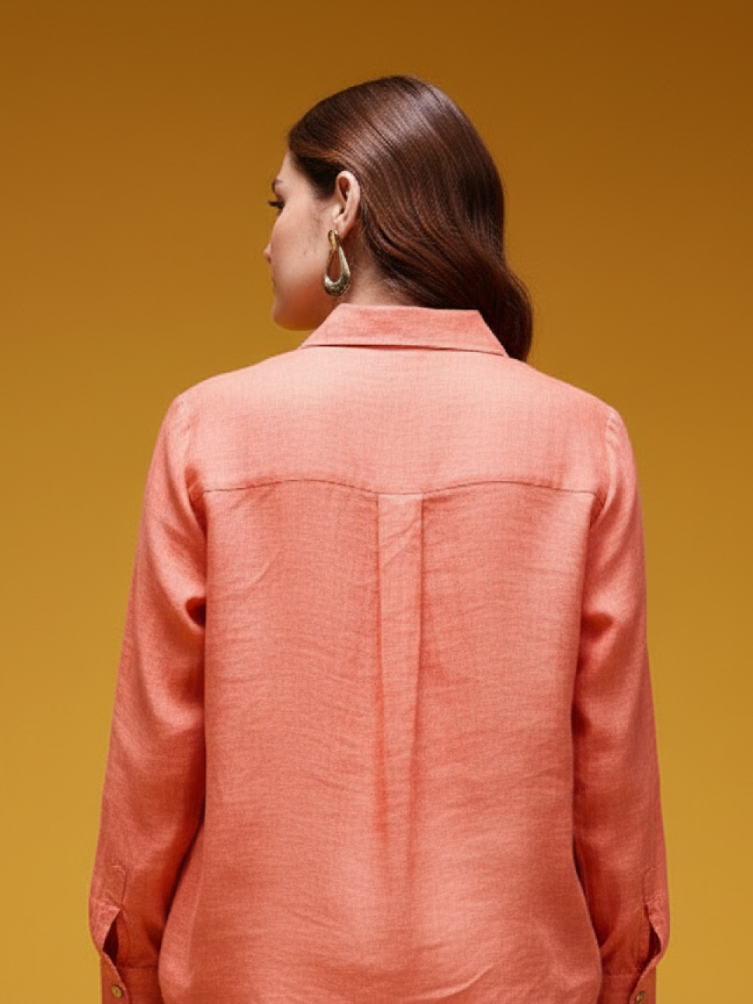 Light Red Linen Shirt for Women | Stylish & Breathable Casual Wear