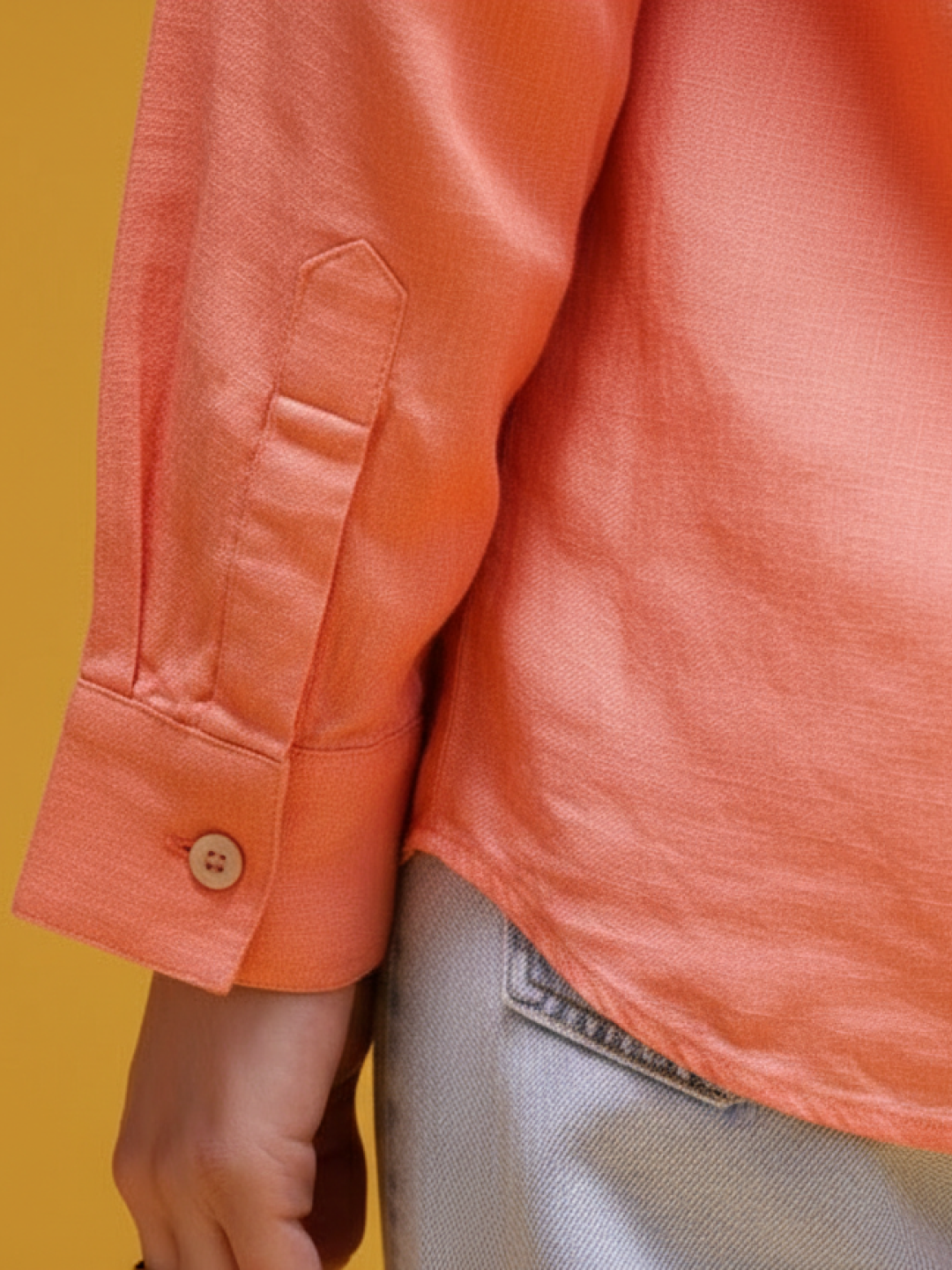 Light Red Linen Shirt for Women | Stylish & Breathable Casual Wear