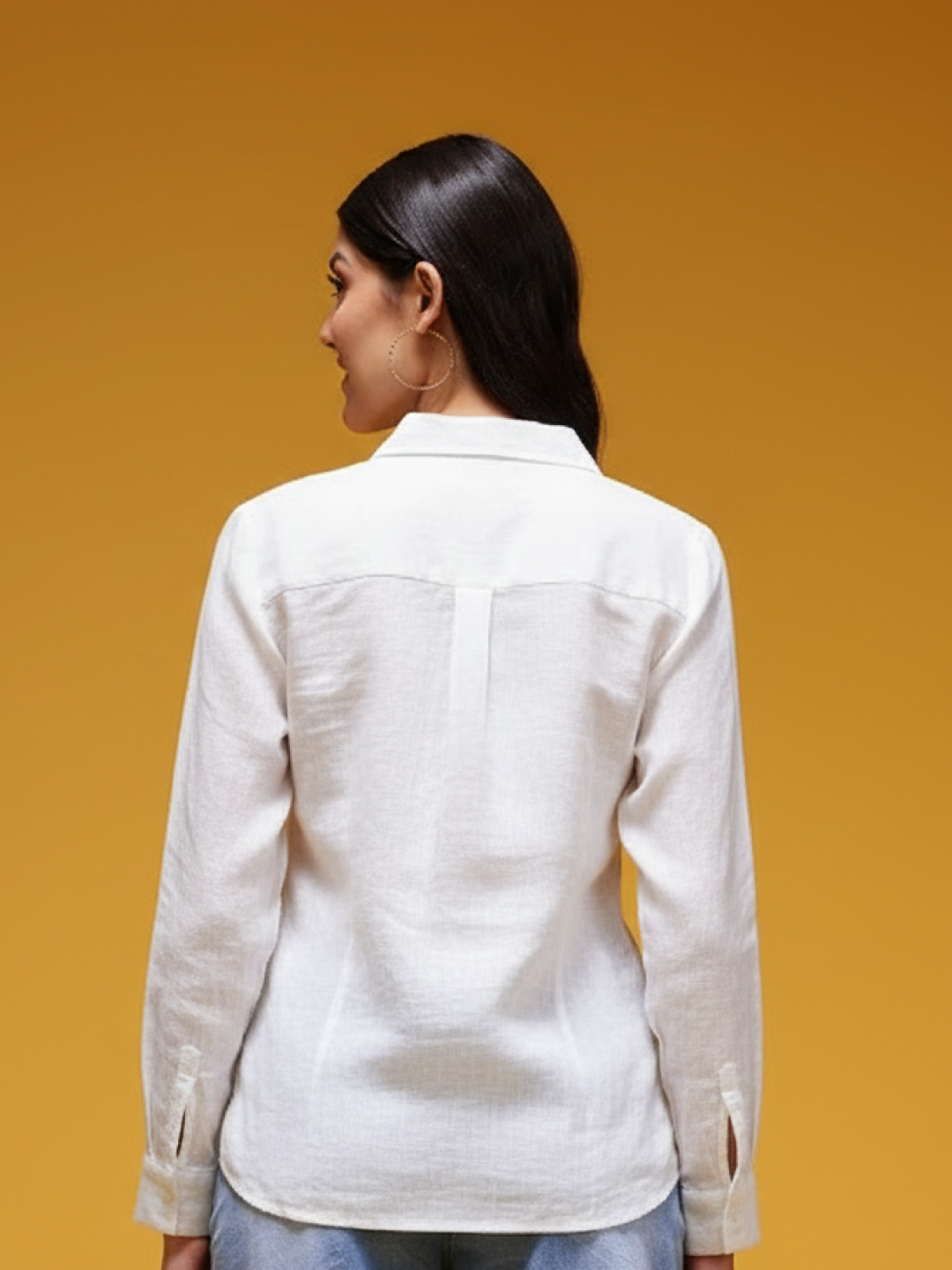 Women’s White Linen Shirt | Breathable & Lightweight Everyday Essential