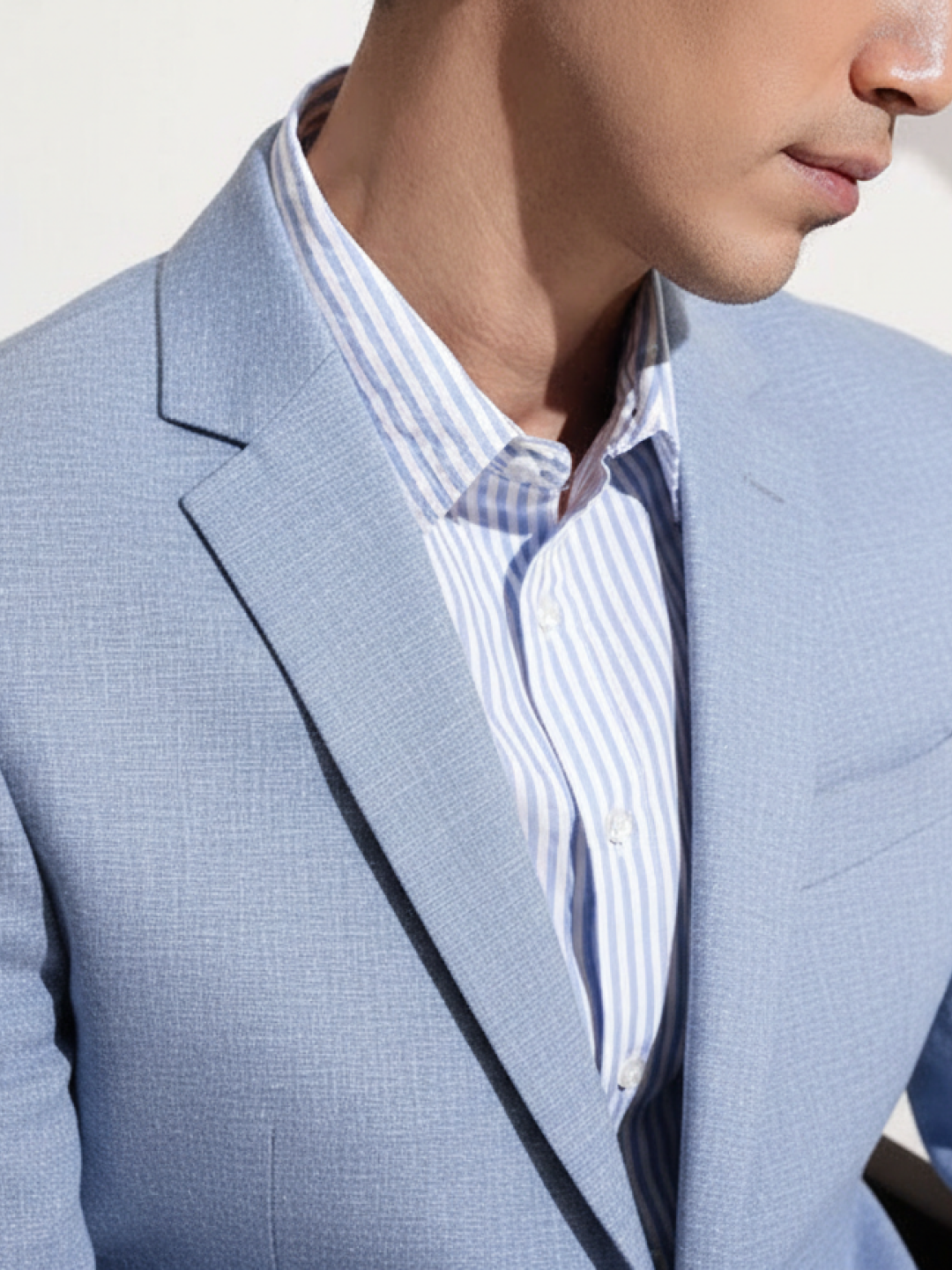 Light Blue Linen Blazer for Men | Breathable All-Occasion Blazer