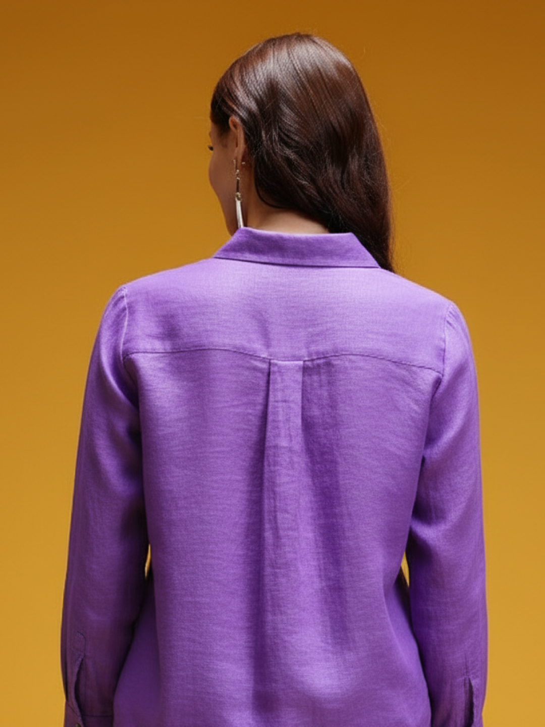 Purple Linen Shirt for Women | Stylish & Breathable Casual Wear