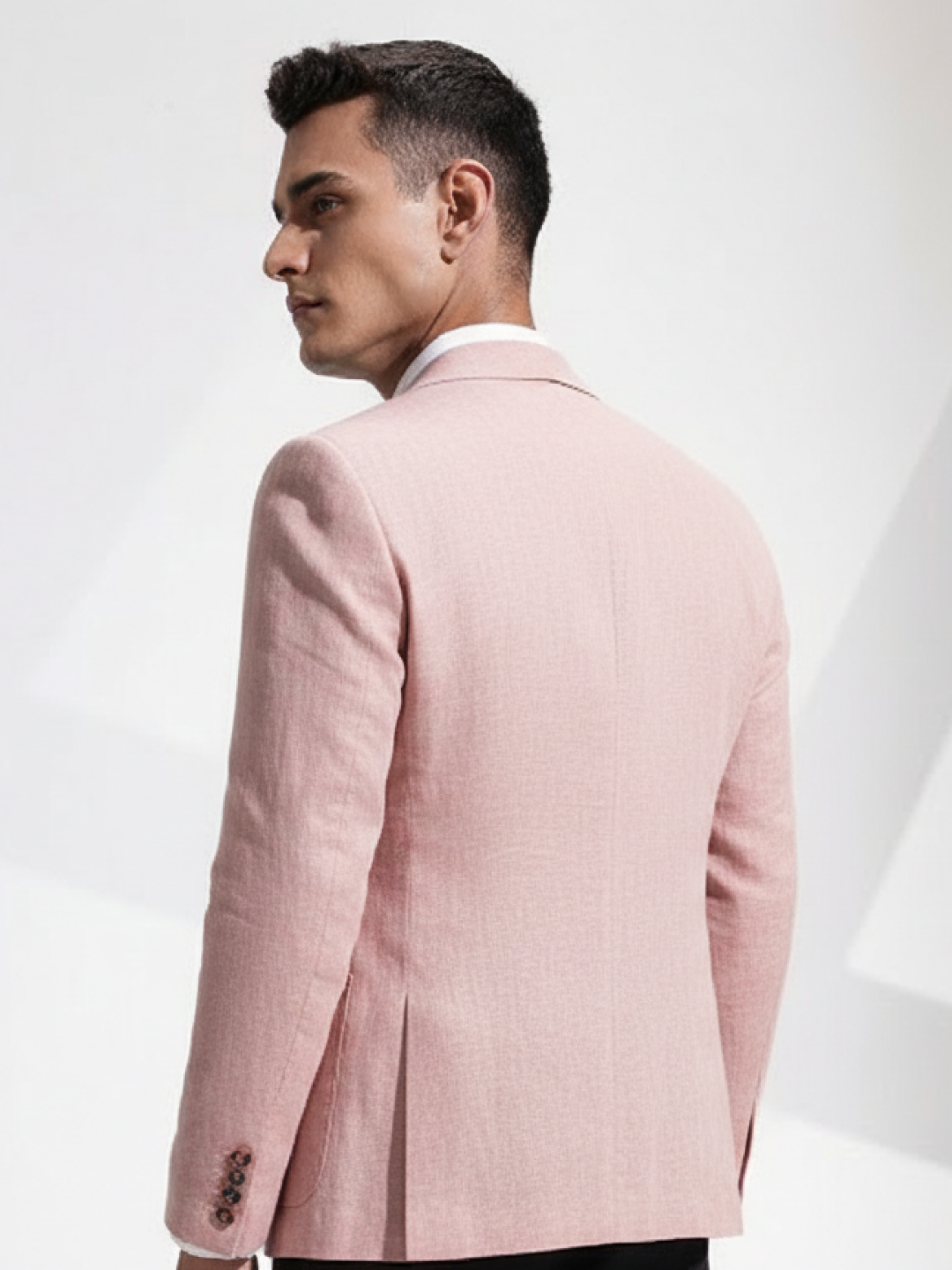 Light Pink Linen Blazer for Men | Breathable All-Occasion Blazer