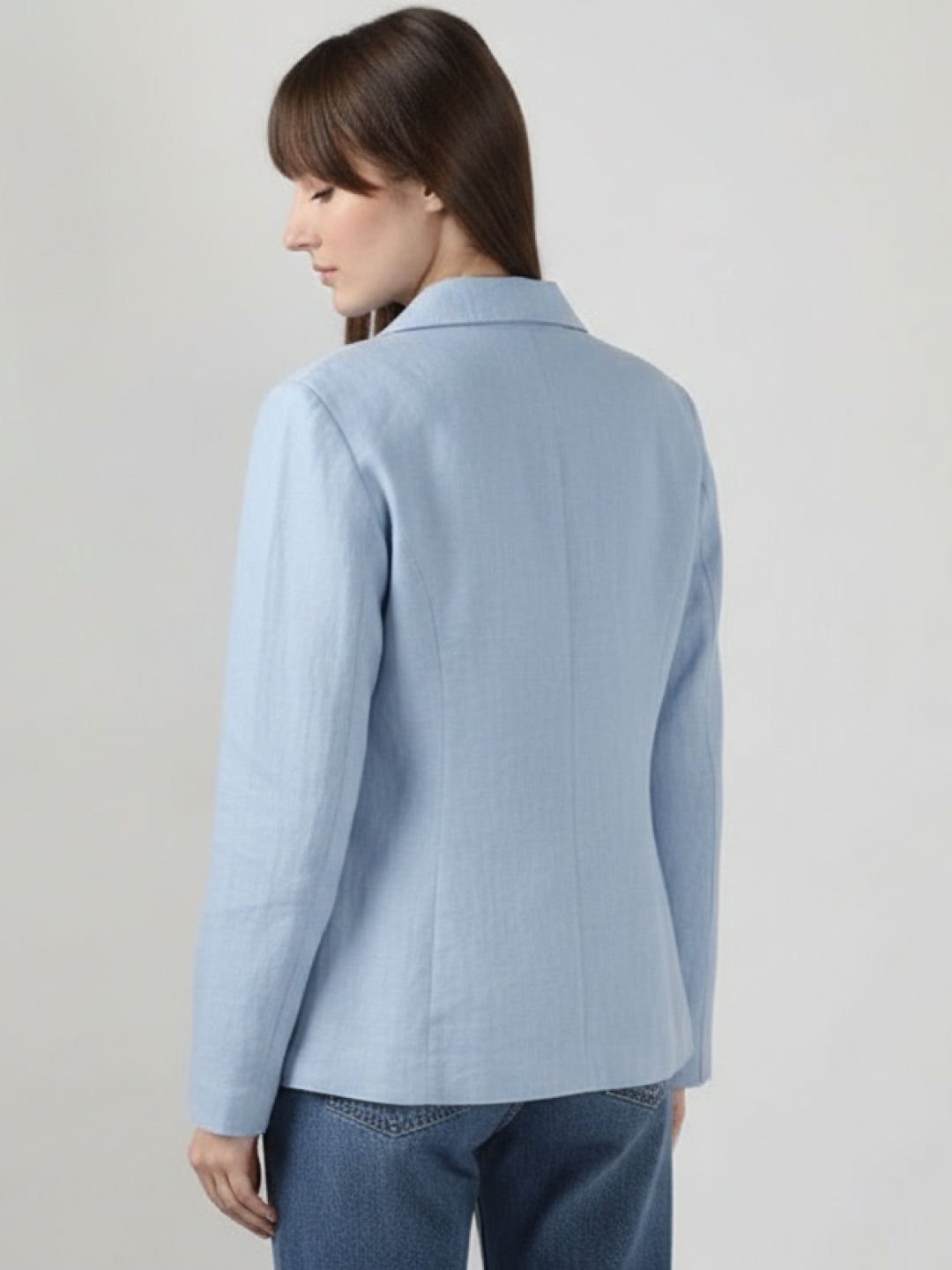 Light Blue Linen Blazer for Women | Breathable All-Occasion Blazer
