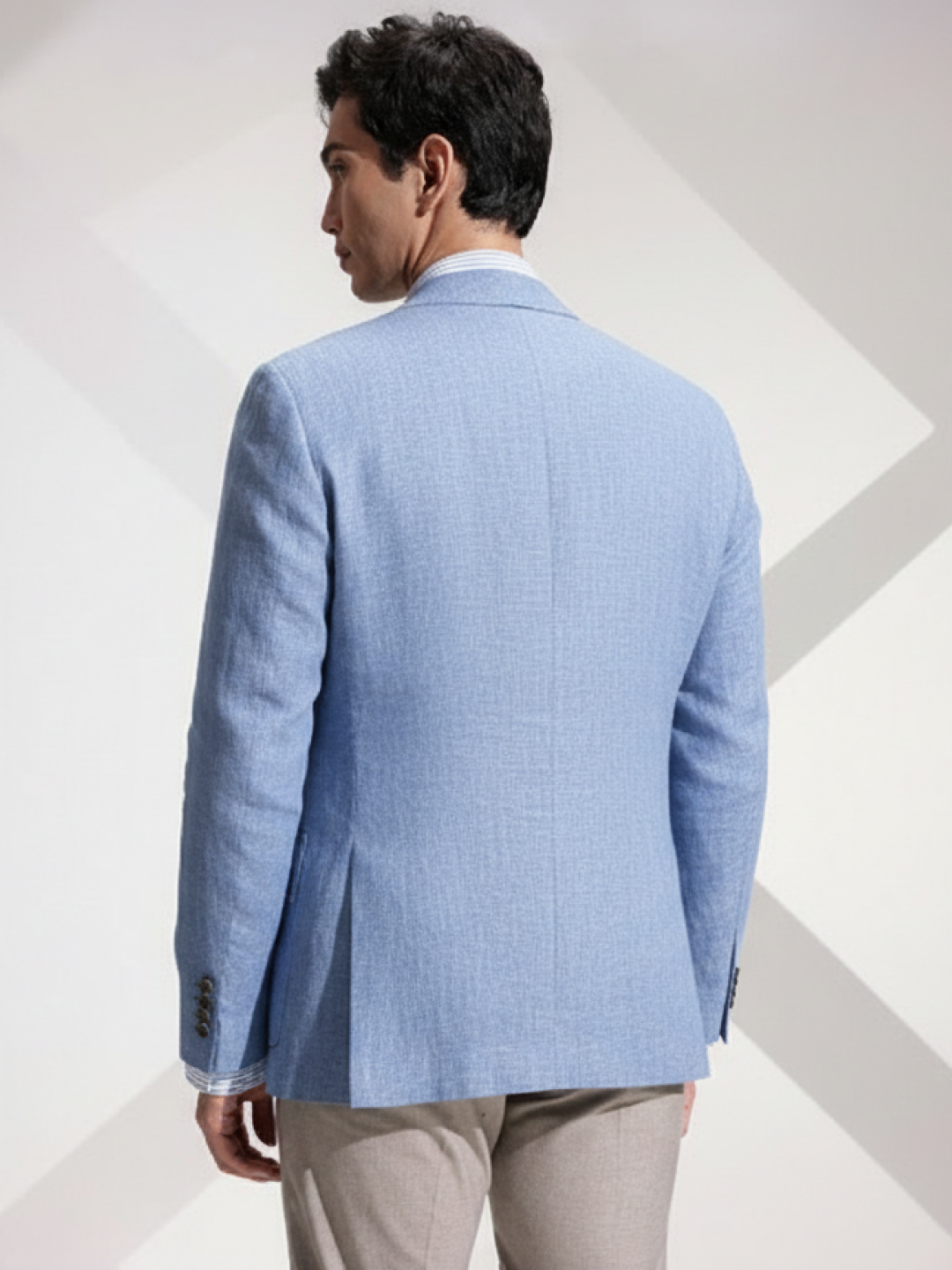 Light Blue Linen Blazer for Men | Breathable All-Occasion Blazer