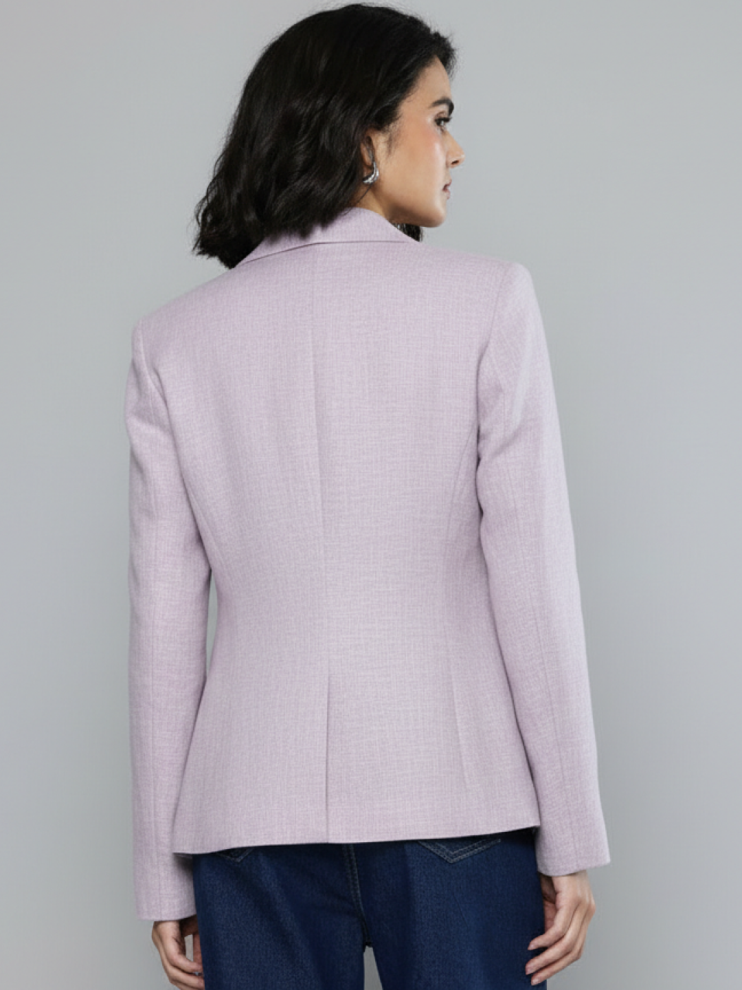 Light Purple Linen Blazer for Women | Breathable All-Occasion Blazer