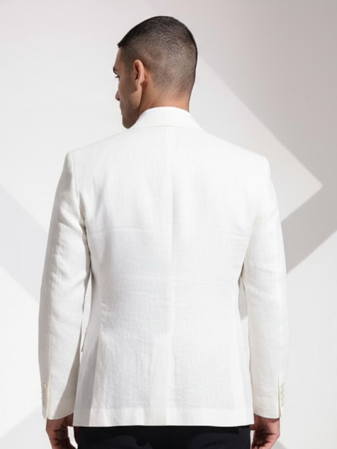 White Linen Blazer for Men | Breathable All-Occasion Blazer