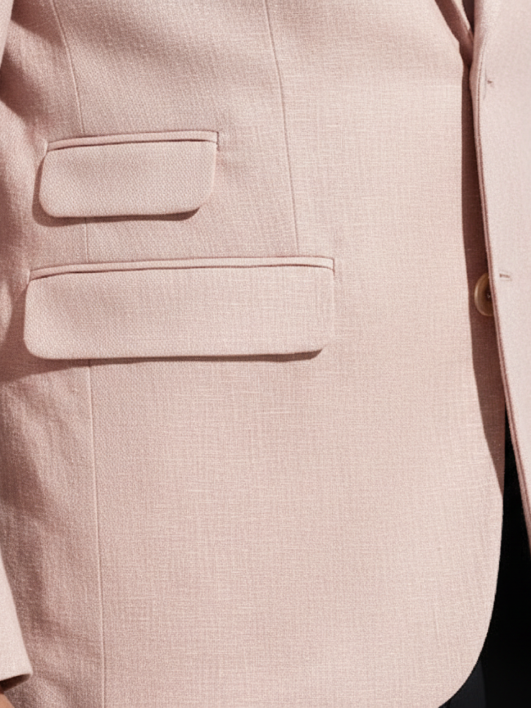 Light Pink Linen Blazer for Men | Breathable All-Occasion Blazer