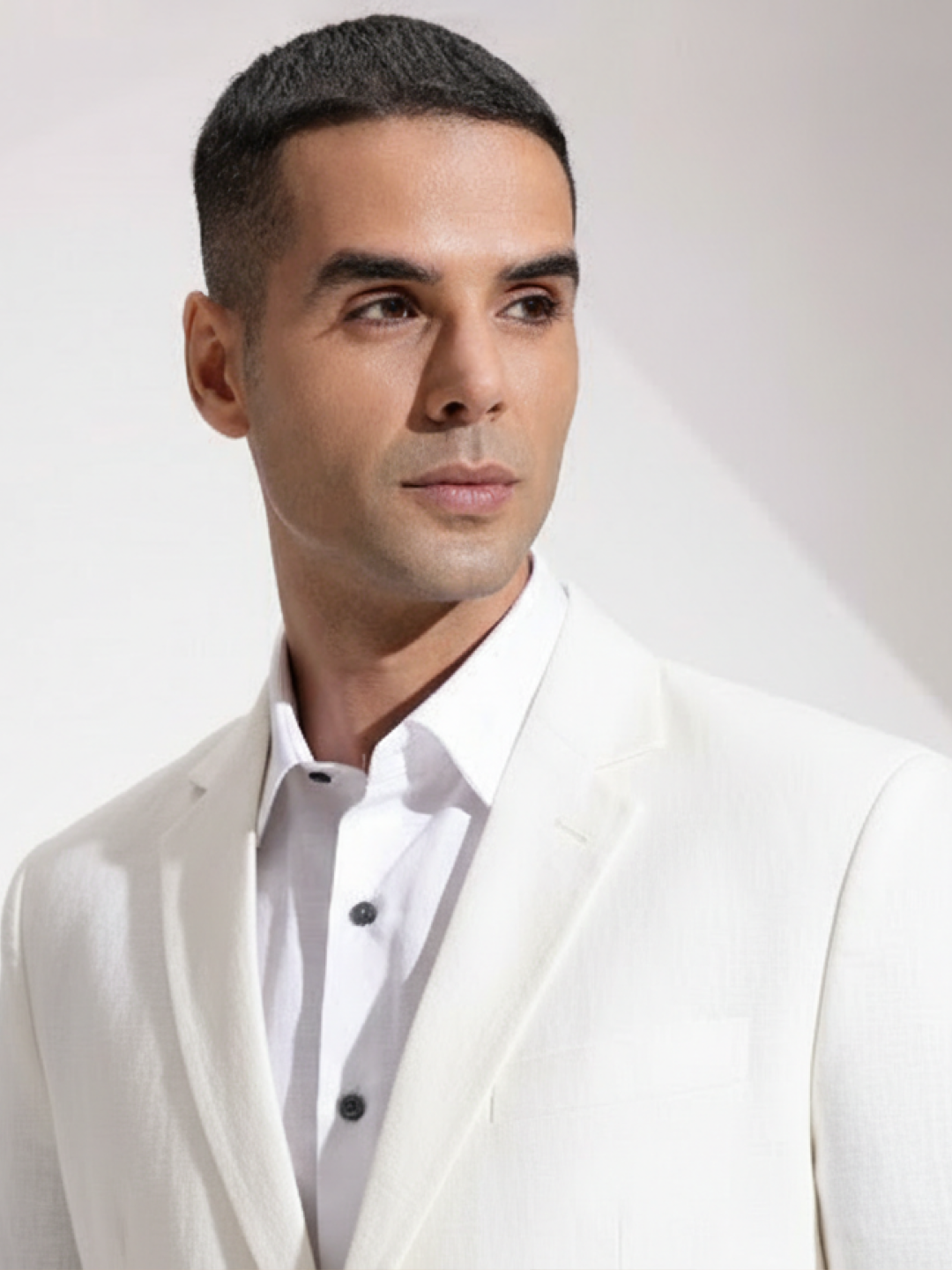 White Linen Blazer for Men | Breathable All-Occasion Blazer