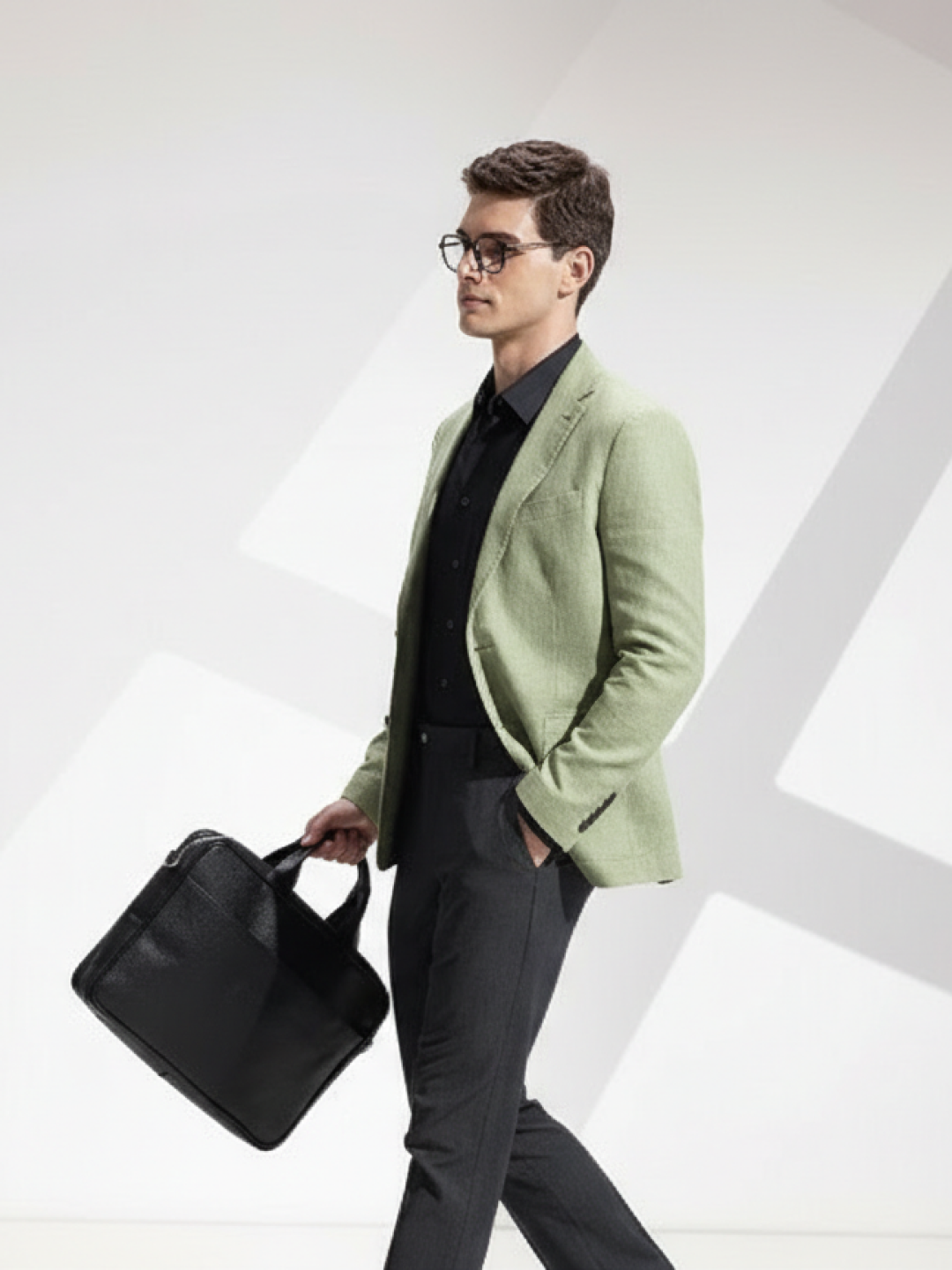 Light Green Linen Blazer for Men | Breathable All-Occasion Blazer