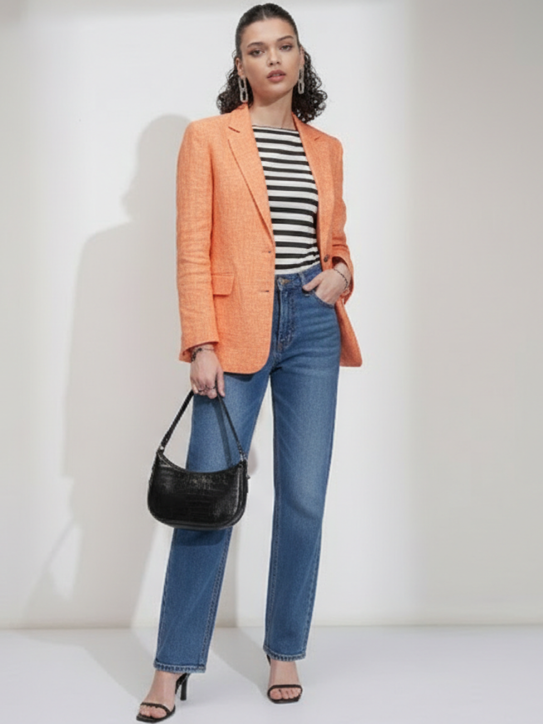Light Orange Linen Blazer | Breathable All-Occasion Tailoring