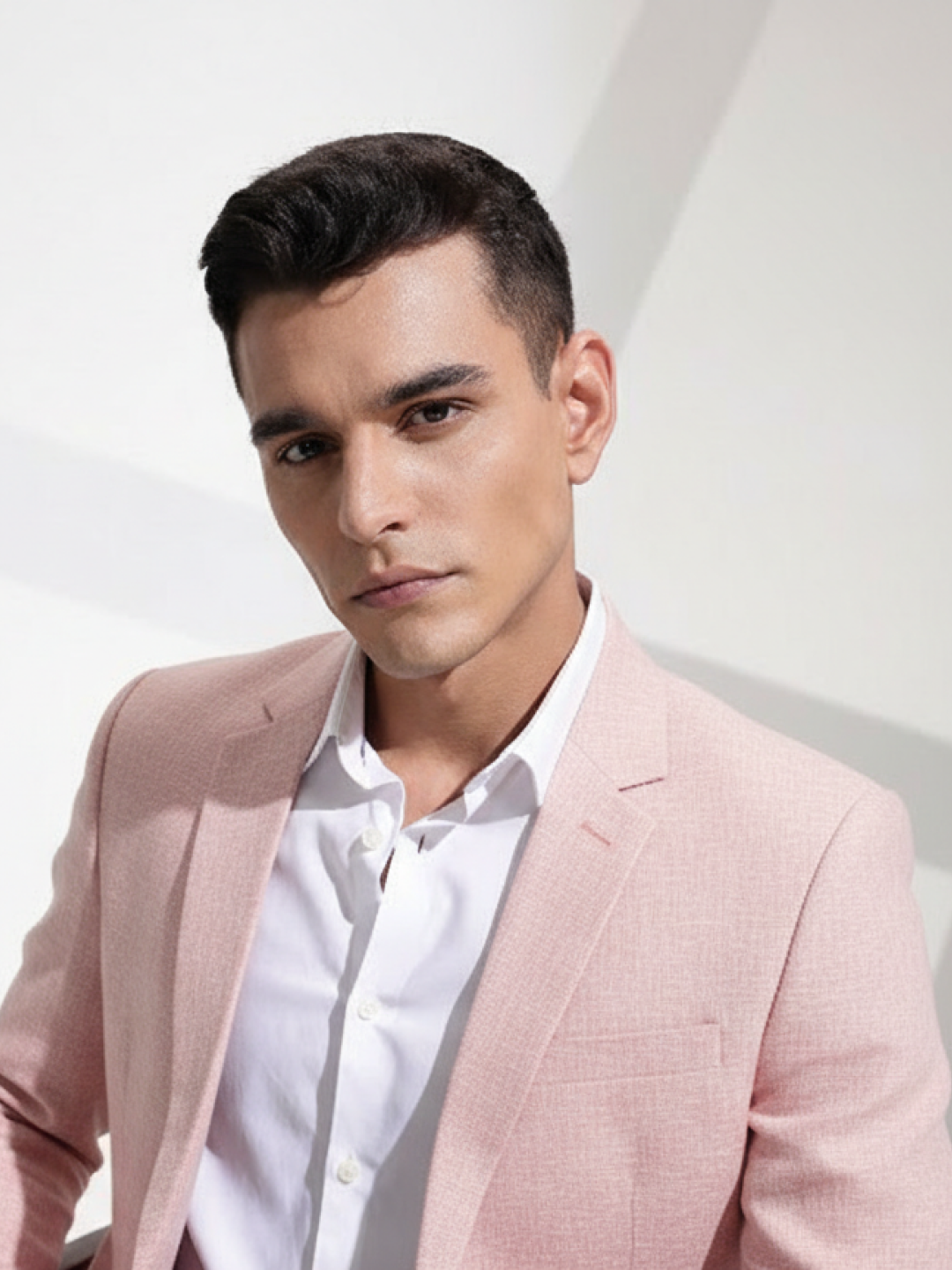 Light Pink Linen Blazer for Men | Breathable All-Occasion Blazer