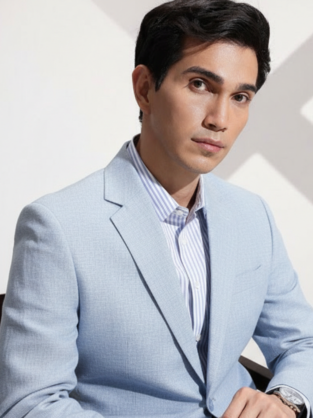 Light Blue Linen Blazer for Men | Breathable All-Occasion Blazer